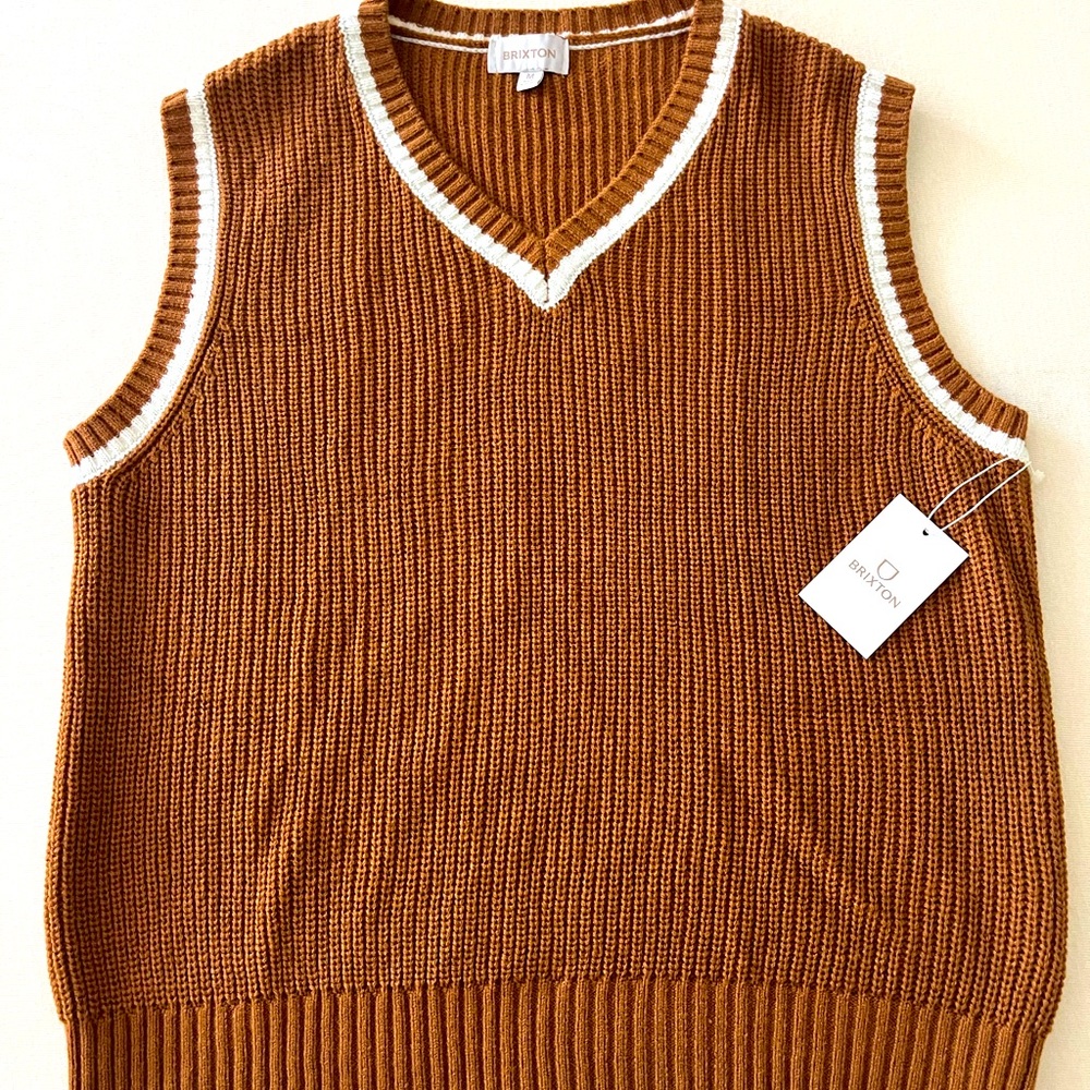 Brown Brixton Sweater Vest *NEW WITH TAGS*